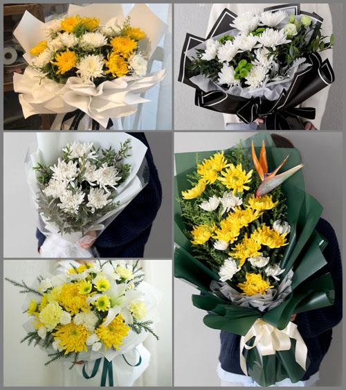 广东中山市三乡镇新圩村白事花束代送